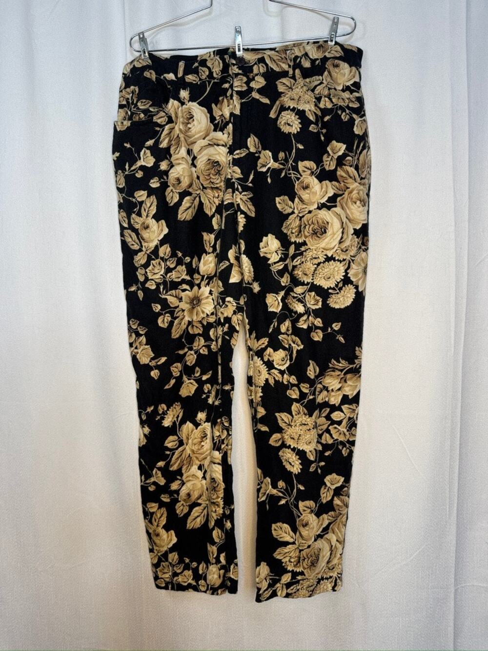 429. Lauren Ralph Lauren Floral Straight Leg Linen Pants Size 16